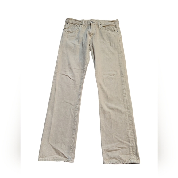 Polo Ralph Lauren Mens Jeans 33x32 Light Beige Cream - Picture 1 of 9